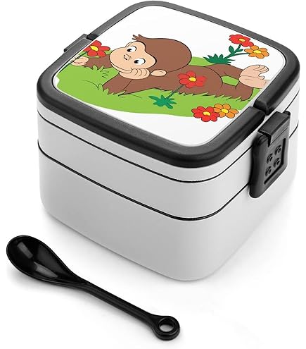 Amazon | おさるのジョージ 弁当箱 ランチボックス 二段 ふわっと盛